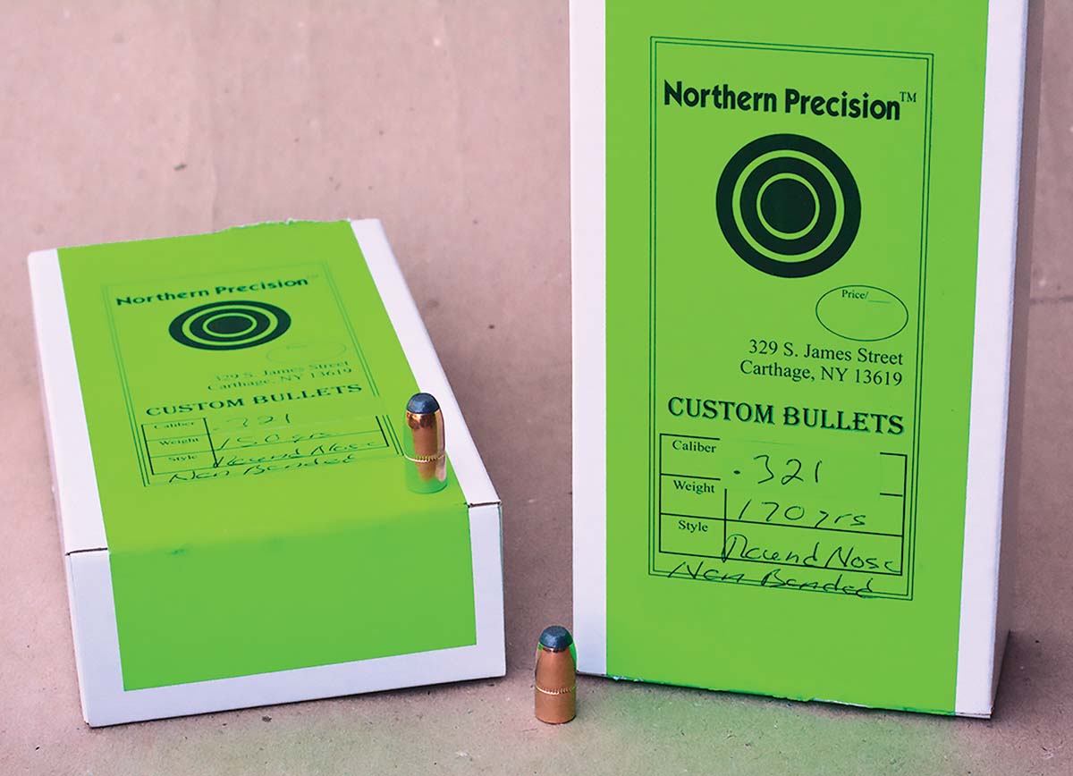 Northern Precision Bullets offers .321-inch diameter bullets for the 32 Winchester Special in 150- and 170-grain weights.